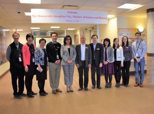 Visit From Honourable Josephine Pon, Minister of Seniors and Housing