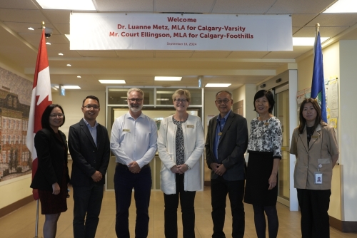 Visit from MLAs Dr. Luanne Metz and Mr. Court Ellingson