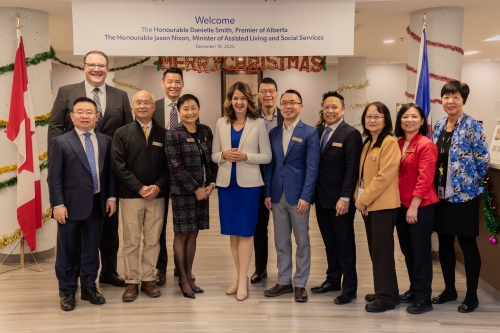 Visit from Alberta Premier Danielle Smith and Minister of Assisted Living and Social Services Jason Nixon